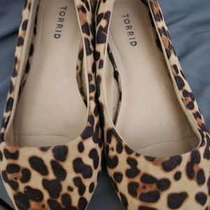 Cheetah print flats